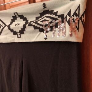 Pink, aztec print leggings